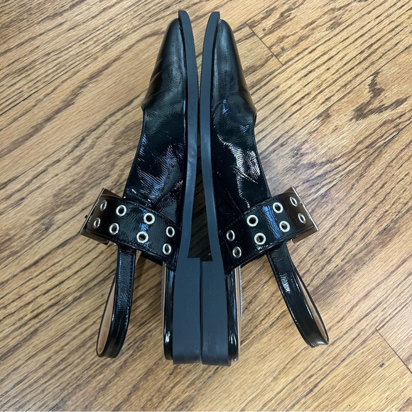 Steve Madden | Karson Slingback Black Patent Pointed Toe Flats Size 6.5 - Picture 8 of 13